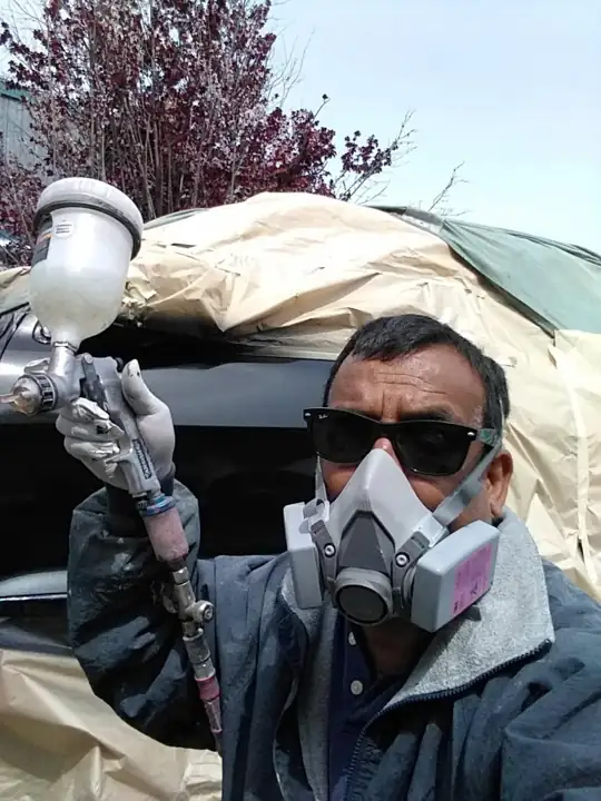 Spray gun ready